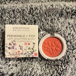 SERAPHINE BOTANICALS PERIWINKLE + POP SOFT SCULPTING BLUSH IN SEASHELL